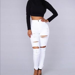 Blanched Jeans - White